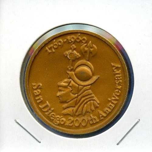 1969年 サンディエゴ市（カリフォルニア州）200周年記念生涯幸運記念トークンコイン｜WORLD RESOURCE【QUEEN店】 20,592円