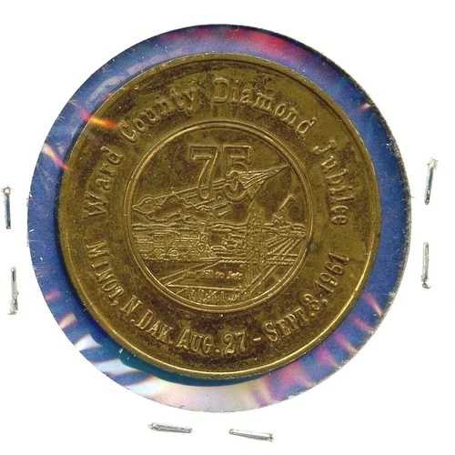 1961 Ward County Jubilee ノースダコタ 50c お土産 トレードトークン コイン メダル-|WORLD RESOURCE【QUEEN店】