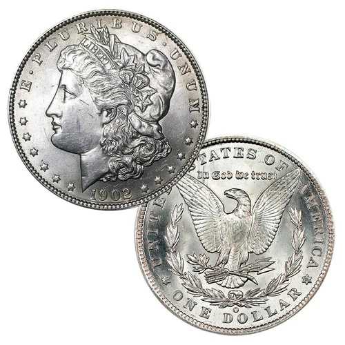 1902年 P・モルガン銀貨 1ドル 未使用美品 90%銀｜WORLD RESOURCE【QUEEN店】
