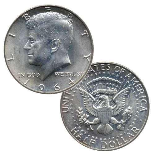 1964年製 10枚セット - 銀90% ジョン・F・ケネディ JFK ハーフダラー 流通品 極美品｜WORLD RESOURCE【QUEEN店】
