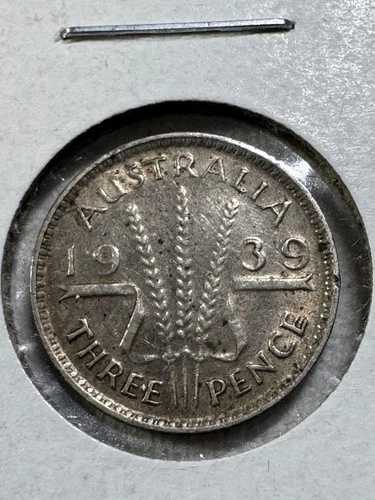 1939年オーストラリア3ペンス銀貨(洗浄済み)|WORLD RESOURCE【QUEEN店】