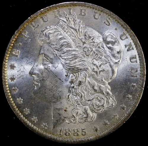 1885年-O $1モーガンシルバードルBU 未流通トーン #M33-|WORLD RESOURCE【QUEEN店】