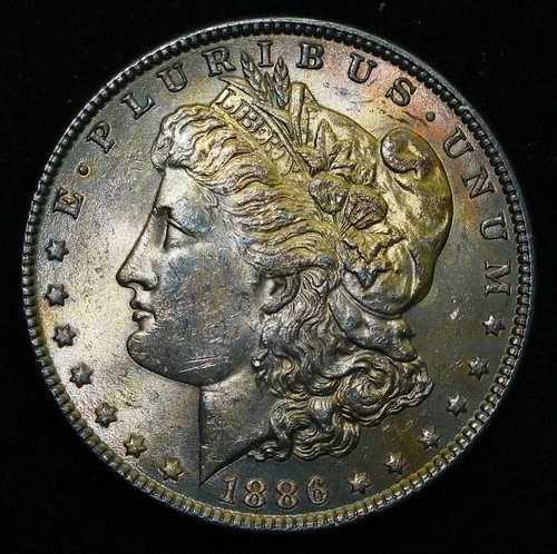 1886年 1ドル モーガン銀貨 ~ 未使用品 #S3|WORLD RESOURCE【QUEEN店】