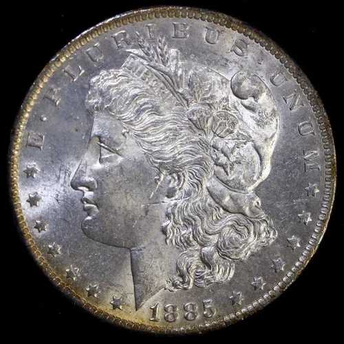 1885年-O $1 モーガンシルバードルコイン ~ チョイスBU 未流通米国 #217-|WORLD RESOURCE【QUEEN店】