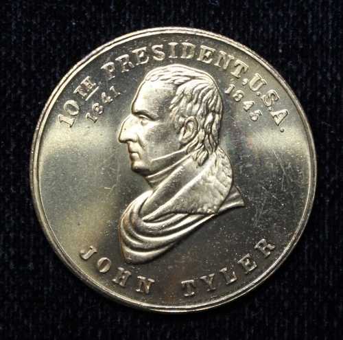 ジョン・タイラー 第10代大統領(1841年~1845年) - 真鍮製メダル - 直径28mm|WORLD RESOURCE【QUEEN店】