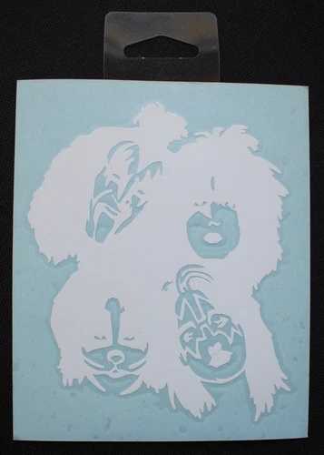 KISS ロックバンド写真入りステッカー - グループ顔 - 2007年 KISS カタログ|WORLD RESOURCE【QUEEN店】
