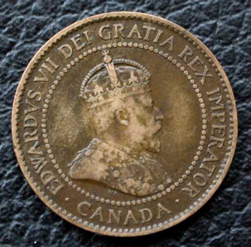 オールド カナダ コイン 1902年 1セント ラージ セント-ブロンズ-キング エドワード7世-｜WORLD RESOURCE【QUEEN店】