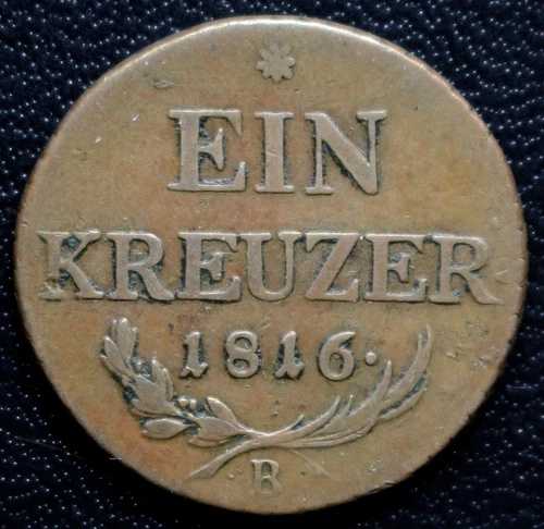 1816年 B オーストラリア帝国-Ein (1)クルーザー-銅-Franz I-スロバキア造幣局-|WORLD RESOURCE【QUEEN店】