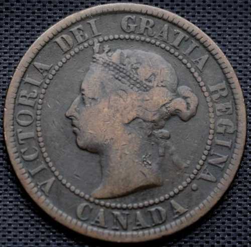 1884年 カナダ 1セント硬貨（大型） - ブロンズ - ヴィクトリア女王 - KM# 7｜WORLD RESOURCE【QUEEN店】