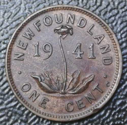 1941年 C ニューファンドランド 1 セントブロンズ-キングジョージ 6世-第二次世界大戦時代-ナイスディテール-｜WORLD RESOURCE【QUEEN店】
