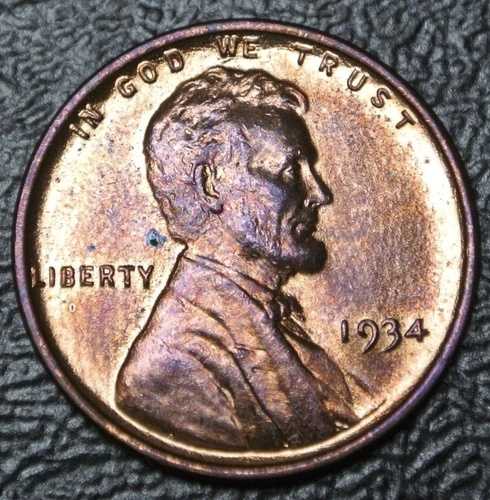 1934年 アメリカ合衆国 - 1セント - 銅貨 - リンカーン・ウィート - 素敵なコイン|WORLD RESOURCE【QUEEN店】