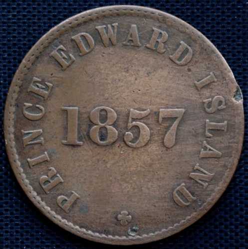 1857年プリンスエドワード島 - ハーフペニー銅貨 - 自治と自由貿易 - PE-7C3|WORLD RESOURCE【QUEEN店】