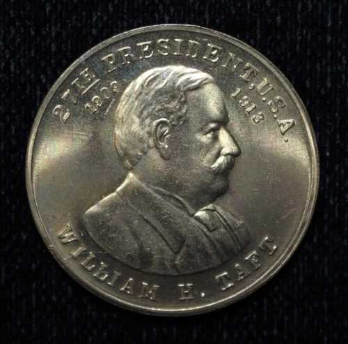 ウィリアム・H・タフト 第27代大統領(1909年~1913年) - 真鍮製メダル - 直径28mm|WORLD RESOURCE【QUEEN店】