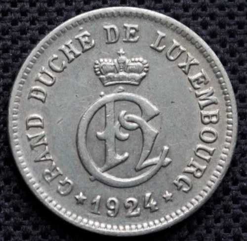1924年 ルクセンブル - 10 センチム-銅ニッケル-グランドダッチェス シャーロット-|WORLD RESOURCE【QUEEN店】