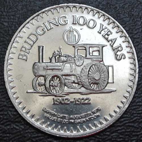 1982 年センチュリー サスカトゥーン ドル トークン-100 年橋渡し-VTG トラクター 1902-22-|WORLD RESOURCE【QUEEN店】