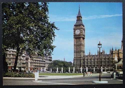 VTG BIG BEN the Noblest Clock Tower in the World & Parliament Square ポストカード-|WORLD RESOURCE【QUEEN店】