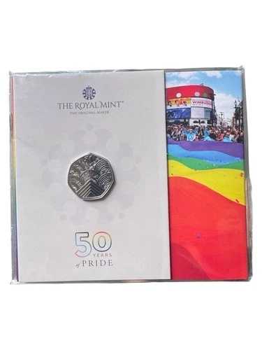 2022年 プライド50周年記念 50ペンス硬貨 未流通 ロイヤルミント製プレゼンテーションパック|WORLD RESOURCE【QUEEN店】
