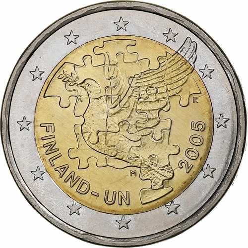 [#1250939] フィンランド、2 ユーロ、2005、ヴァンター、バイメタル、AU(55-58)、KM:119｜WORLD RESOURCE【QUEEN店】