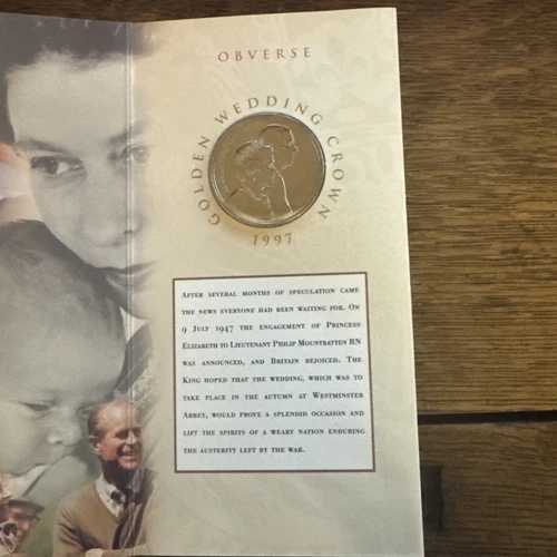 Royal Mint | 1997年-記念クラウン/5ポンドゴールデンウェディングコイン-｜WORLD RESOURCE【QUEEN店】
