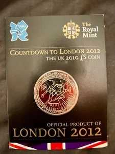ロンドンオリンピック2012カウントダウン イギリス 2010年 5ポンド硬貨 2 - ロイヤルミント、BUNC|WORLD RESOURCE【QUEEN店】