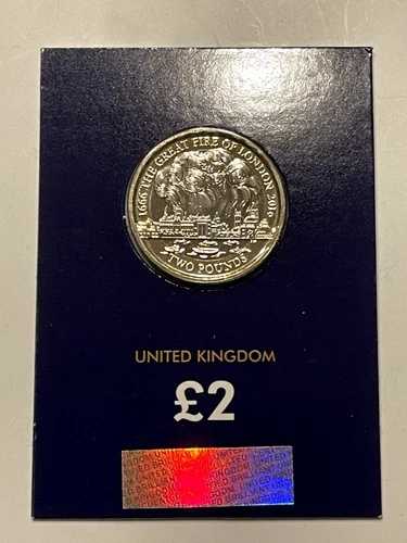 英国王立造幣局 2016年 2ポンド硬貨 - ロンドン大火 - チェックポイント|WORLD RESOURCE【QUEEN店】