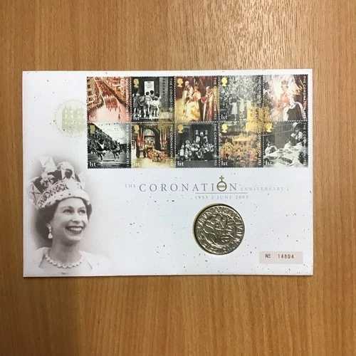 英国王立造幣局 戴冠式記念 2003年 No.14804 コインカバー｜WORLD RESOURCE【QUEEN店】