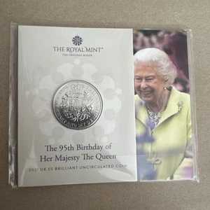 英国王立造幣局 2021年 女王陛下95歳誕生日記念 5ポンド硬貨パック(未開封)|WORLD RESOURCE【QUEEN店】