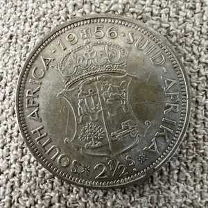 1956 南アフリカ シルバー 2 1/2 シリング-｜WORLD RESOURCE【QUEEN店】