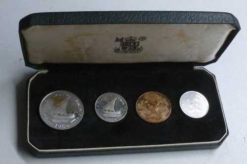 南アラビア通貨庁(イエメン)1964年発行プルーフコイン4枚セット(英国王立造幣局製、箱入り)|WORLD RESOURCE【QUEEN店】