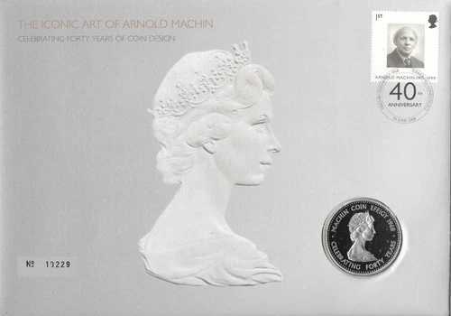 2008 Royal Mint アーノルドマシン 40周年記念 コイン デザイン コイン カバー BUNC-｜WORLD RESOURCE【QUEEN店】