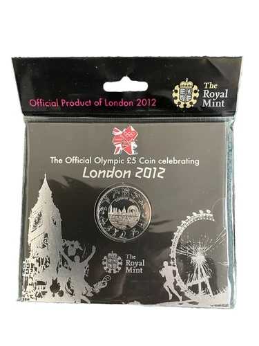 2012年ロイヤルミント発行5ポンドクラウン硬貨「公式オリンピック」フォルダー入り - 未開封|WORLD RESOURCE【QUEEN店】