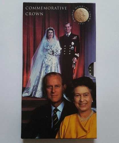 1997年 英国王立造幣局発行 ゴールデンウェディング記念 未使用美品 5ポンド硬貨 (?5)|WORLD RESOURCE【QUEEN店】