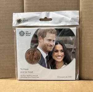 2018年 ロイヤルウェディング ?5 ポンドコイン ハリー & メーガン UK ロイヤル造幣局-|WORLD RESOURCE【QUEEN店】