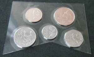 2024 Royal Mint Definitive BUNC 5コインセット 1pから20p-|WORLD RESOURCE【QUEEN店】