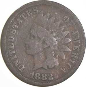1882年インディアンヘッドセントAC平均流通量｜WORLD RESOURCE【QUEEN店】 20,625円