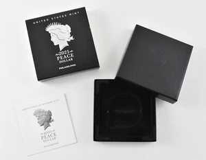 2021年ピース銀貨 OGP - フィラデルフィア製ボックス&鑑定書付き - コインなし|WORLD RESOURCE【QUEEN店】