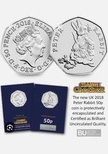 英国王立造幣局 2018年 ピーターラビット 50ペンス硬貨 鑑定済み BU Change Checker|WORLD RESOURCE【QUEEN店】