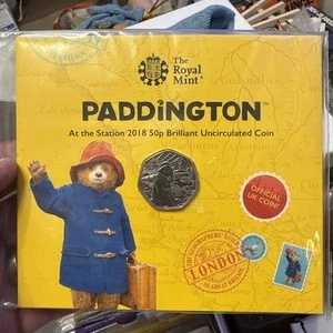 パディントン駅にて 2018年 50ペンス 未使用美品コイン。英国王立造幣局|WORLD RESOURCE【QUEEN店】