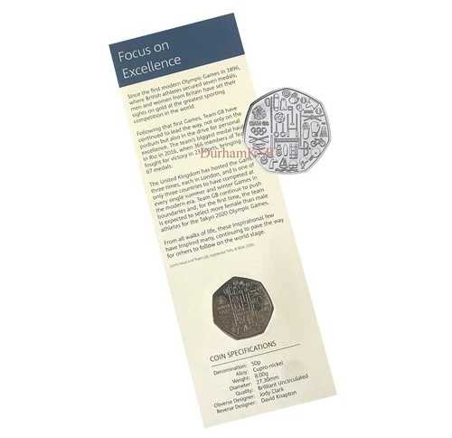 2020年東京オリンピック チームGB 50ペンス硬貨 ブリリアントアンサーキュレーテッド BUNC BU 英国王立造幣局|WORLD RESOURCE【QUEEN店】
