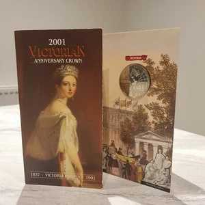 2001年英国王立造幣局発行 5ポンド硬貨 ヴィクトリア朝記念クラウン記念記念コイン プレゼンテーションフォルダー付き｜WORLD RESOURCE【QUEEN店】