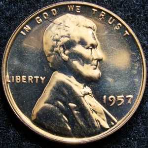 1957年リンカーン・ウィートセントのプルーフ貨幣。｜WORLD RESOURCE【QUEEN店】
