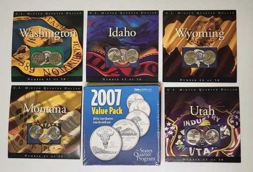 2007年アメリカのコイン モンタナ州 ワシントン州 アイダホ州 ワイオミング州 ユタ州|WORLD RESOURCE【QUEEN店】