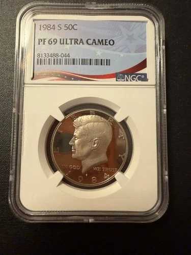 1984-S 50セント プルーフ ケネディ ハーフダラー NGC PF 69 ウルトラカメオ | PR｜WORLD RESOURCE【QUEEN店】 23,760円
