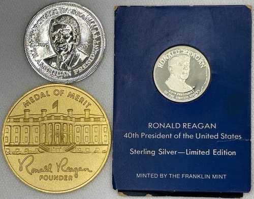 ロナルド・レーガン大統領のメダルセット（限定版銀貨を含む）｜WORLD RESOURCE【QUEEN店】