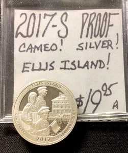 2017年Sミントプルーフ銀貨！カメオ！エリス島！ENNコイン｜WORLD RESOURCE【QUEEN店】