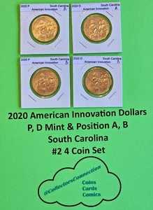 #2 2020年アメリカン・イノベーション・ダラー P D、Pos A&B サウスカロライナ州 4枚セット｜WORLD RESOURCE【QUEEN店】