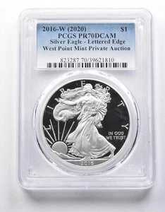 PR70DCAM 2016-W (2020) アメリカンシルバーイーグル WPミント プライベートオークション PCGS *8726|WORLD RESOURCE【QUEEN店】