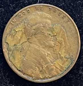 1940-P リンカーンウィートセントペニー 大規模なデラミネーション エラー-|WORLD RESOURCE【QUEEN店】