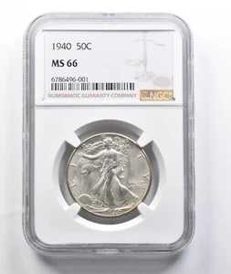 MS66 1940年ウォーキングリバティハーフダラー NGC *7744|WORLD RESOURCE【QUEEN店】