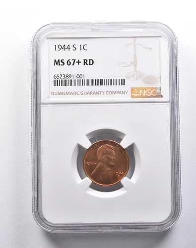 MS67+ RD 1944-S リンカーン・ウィートセント NGC *3673｜WORLD RESOURCE【QUEEN店】